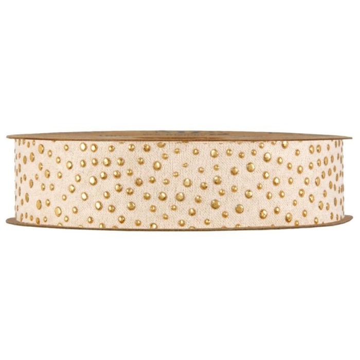 NASTRO GOLD DROPS MM25X10MT CREMA